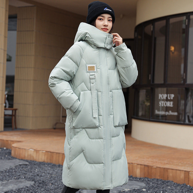 Quilted Puffer Coat with Detachable Hood