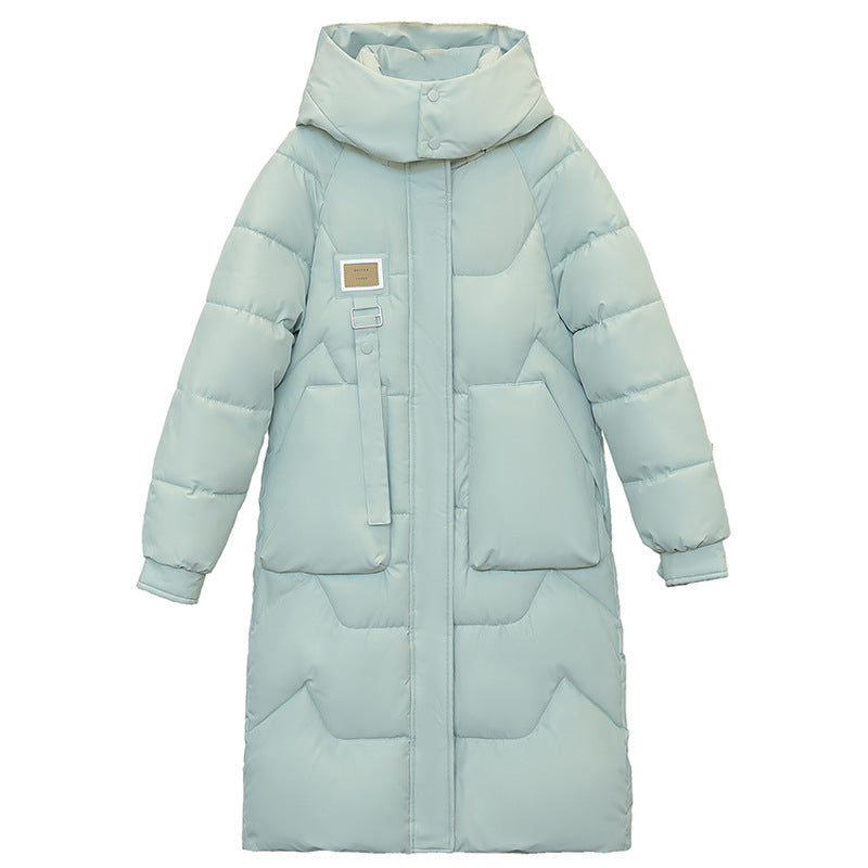 Quilted Puffer Coat with Detachable Hood