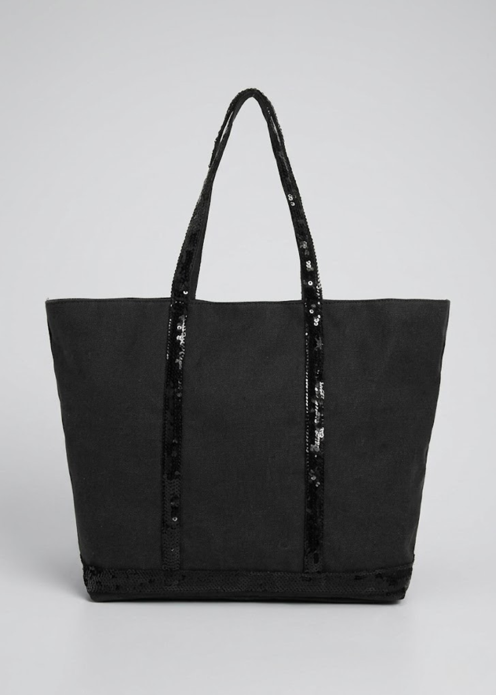 Canvas Work Tote with Sequin Handles