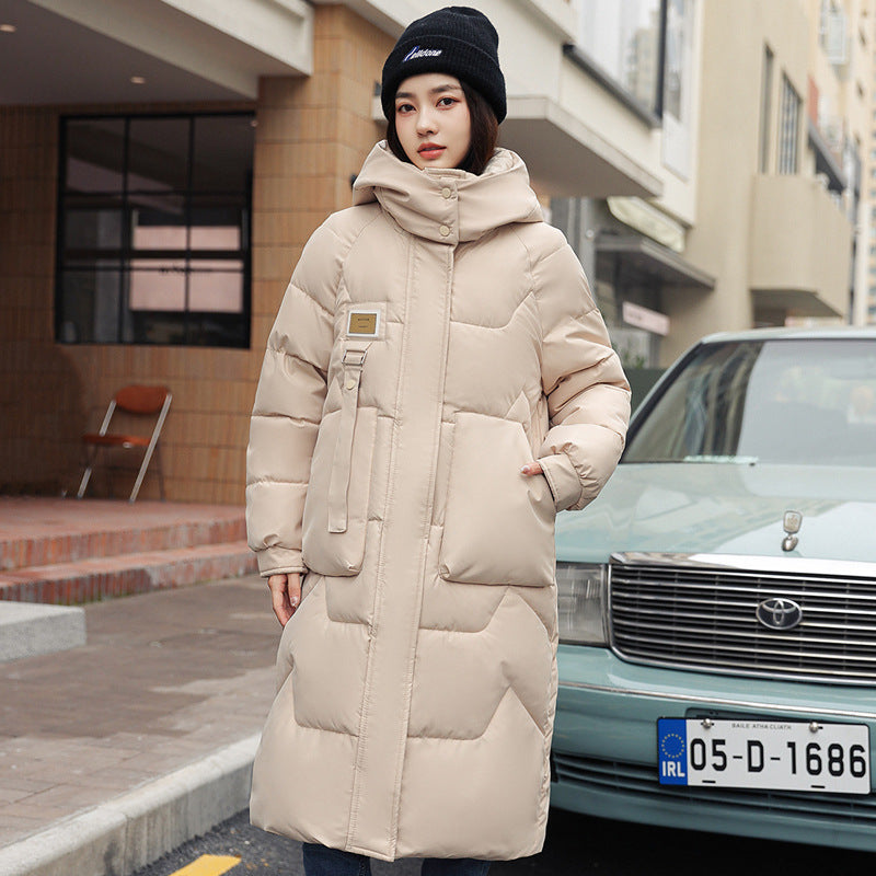Quilted Puffer Coat with Detachable Hood