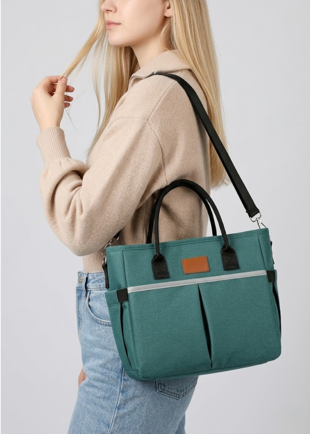 Insulated Lunch Tote in Teal