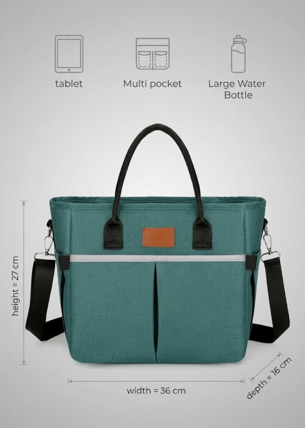 Insulated Lunch Tote in Teal
