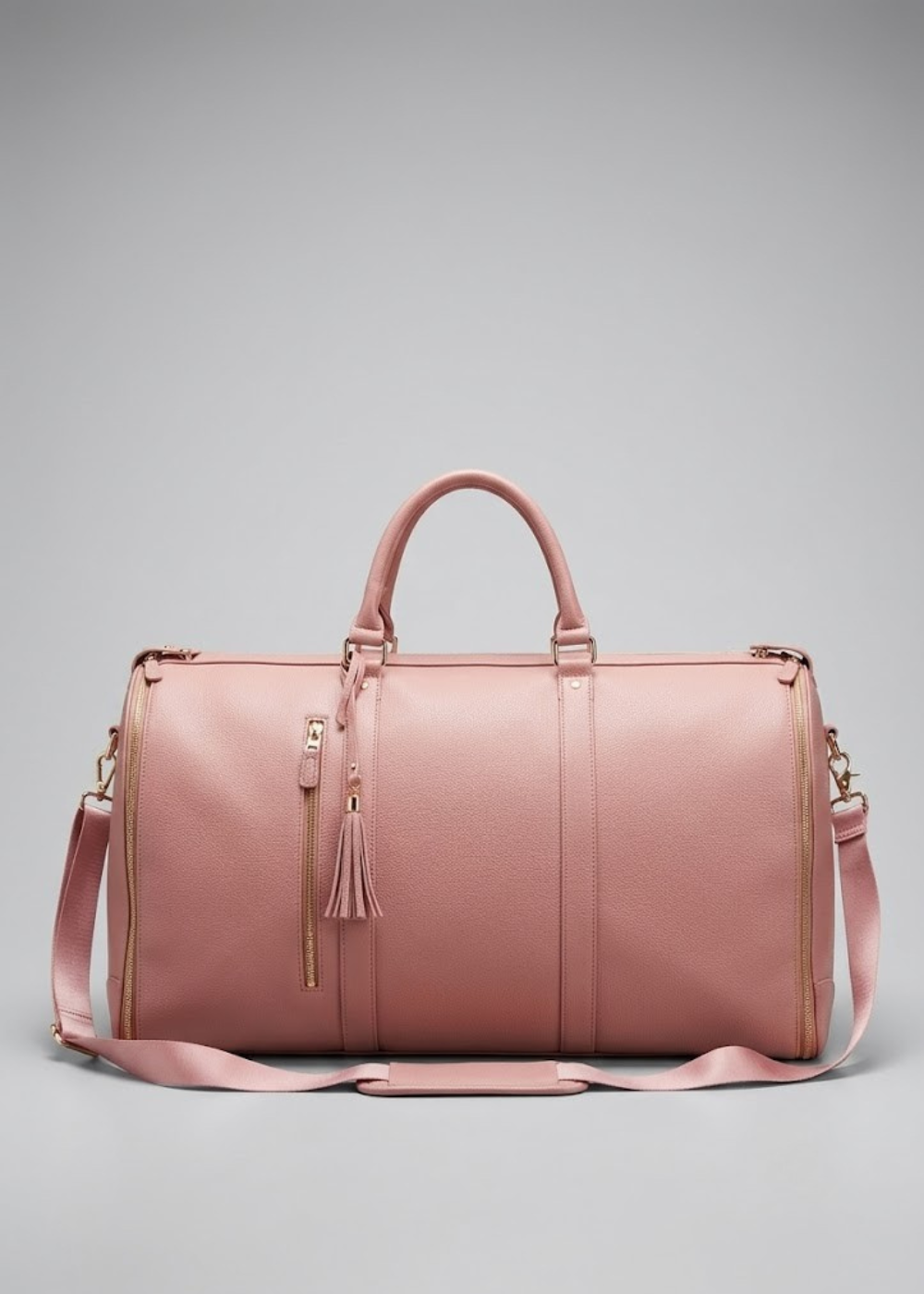 Vegan Leather Weekender Bag 50L in Blush Pink