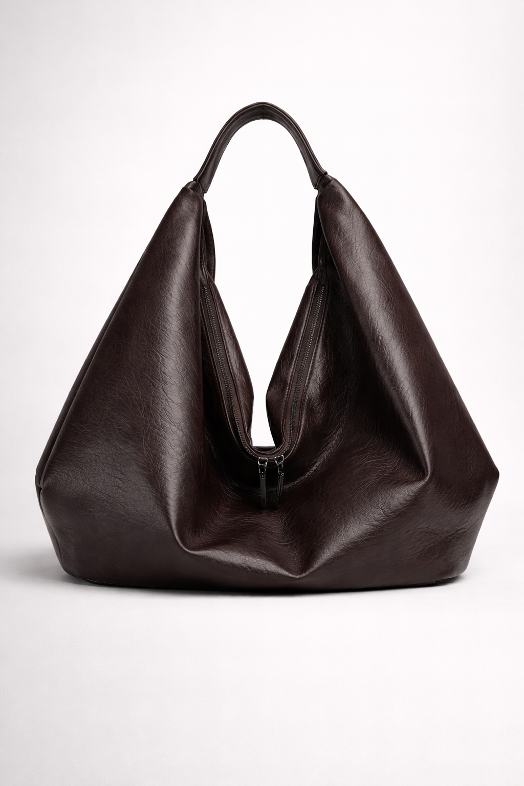 Large Brown Hobo Shoulder Bag
