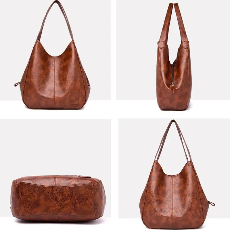 Vegan Leather Work Tote
