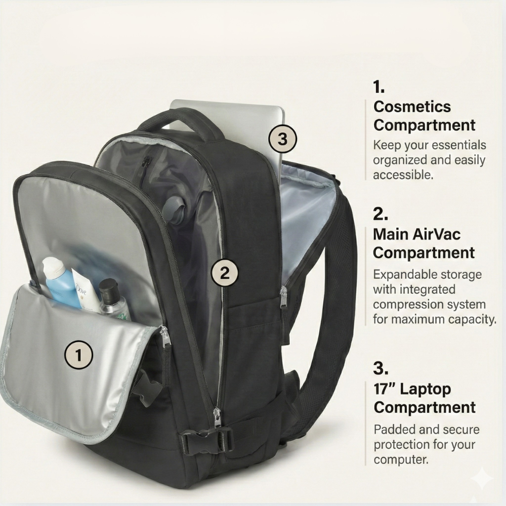Compression Underseat Backpack 35L (40 × 20 × 25 cm)