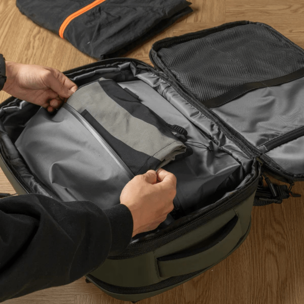 Compression Travel Backpack 60L in Grey