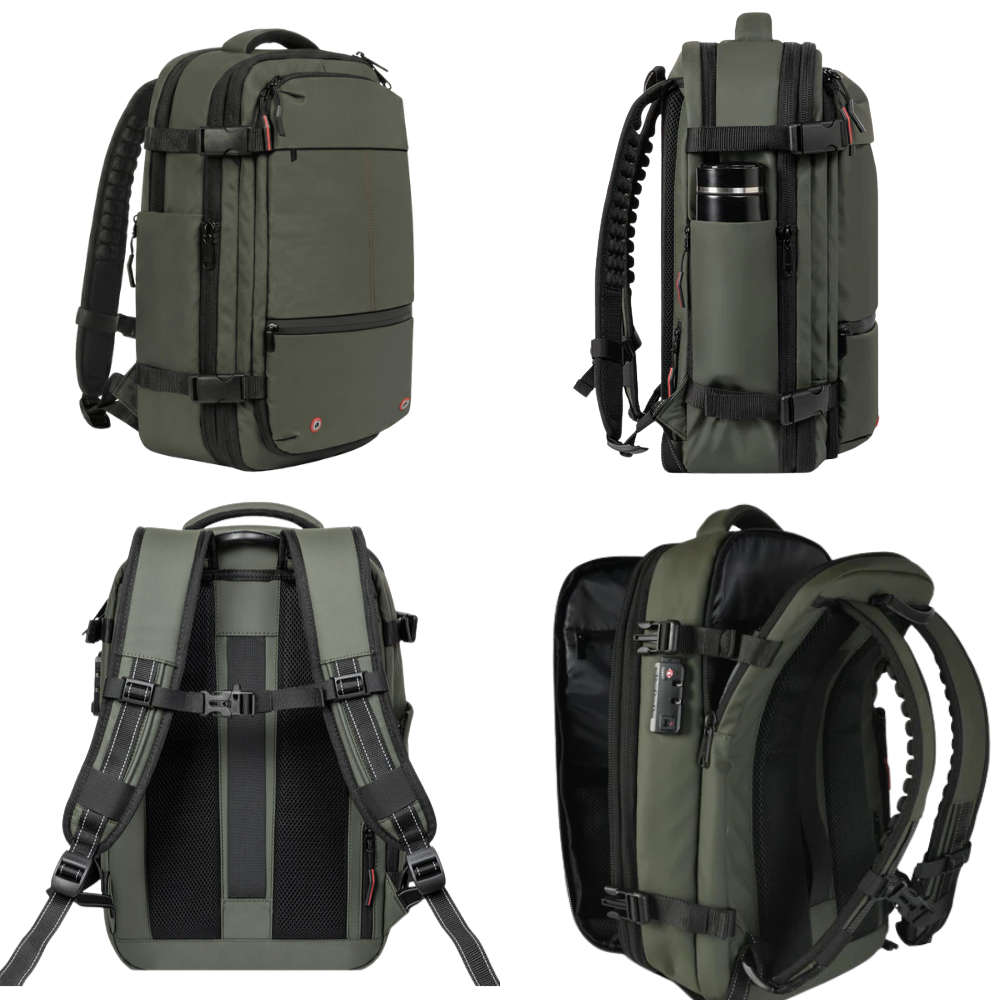 Compression Travel Backpack 60L in Grey