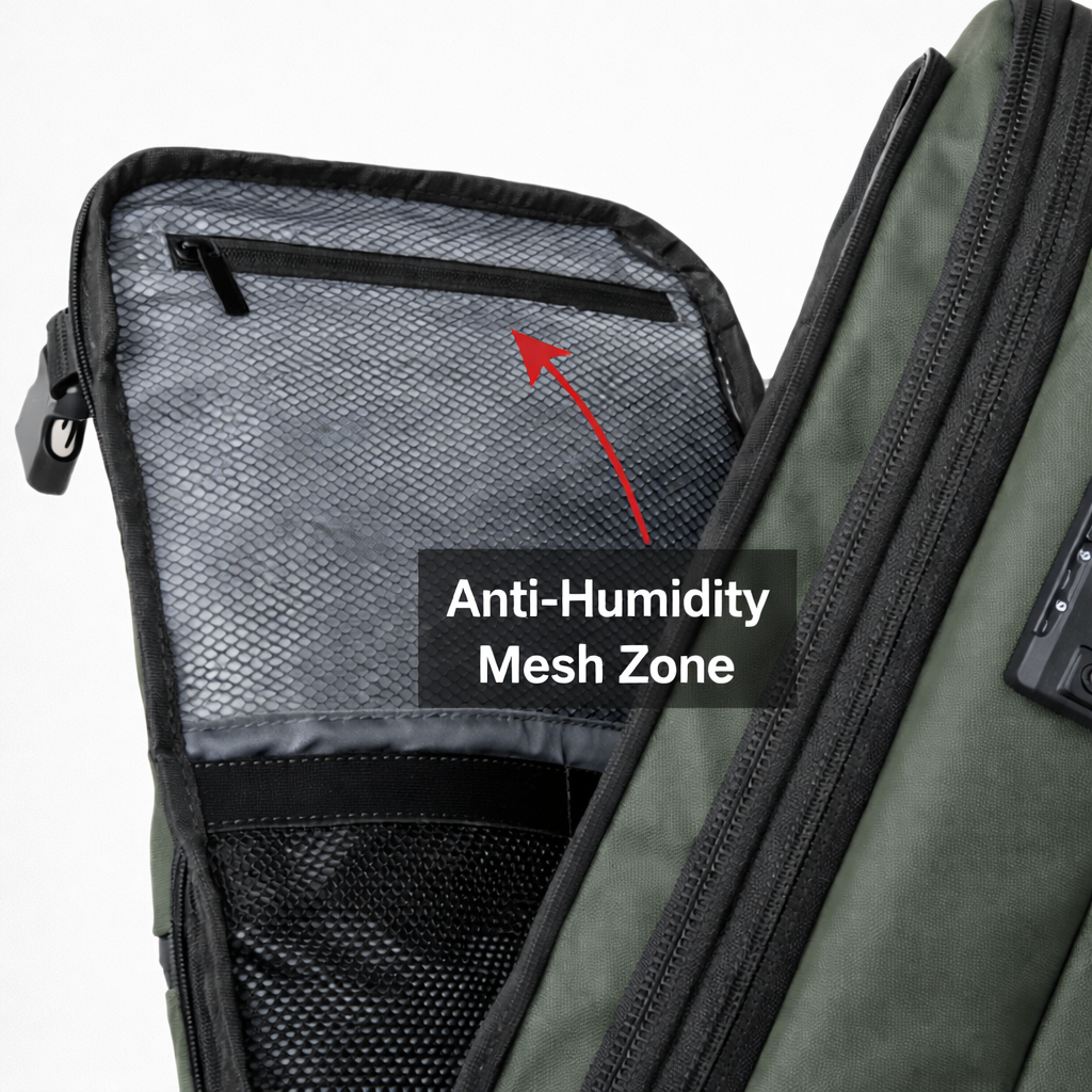 Compression Travel Backpack 60L in Grey