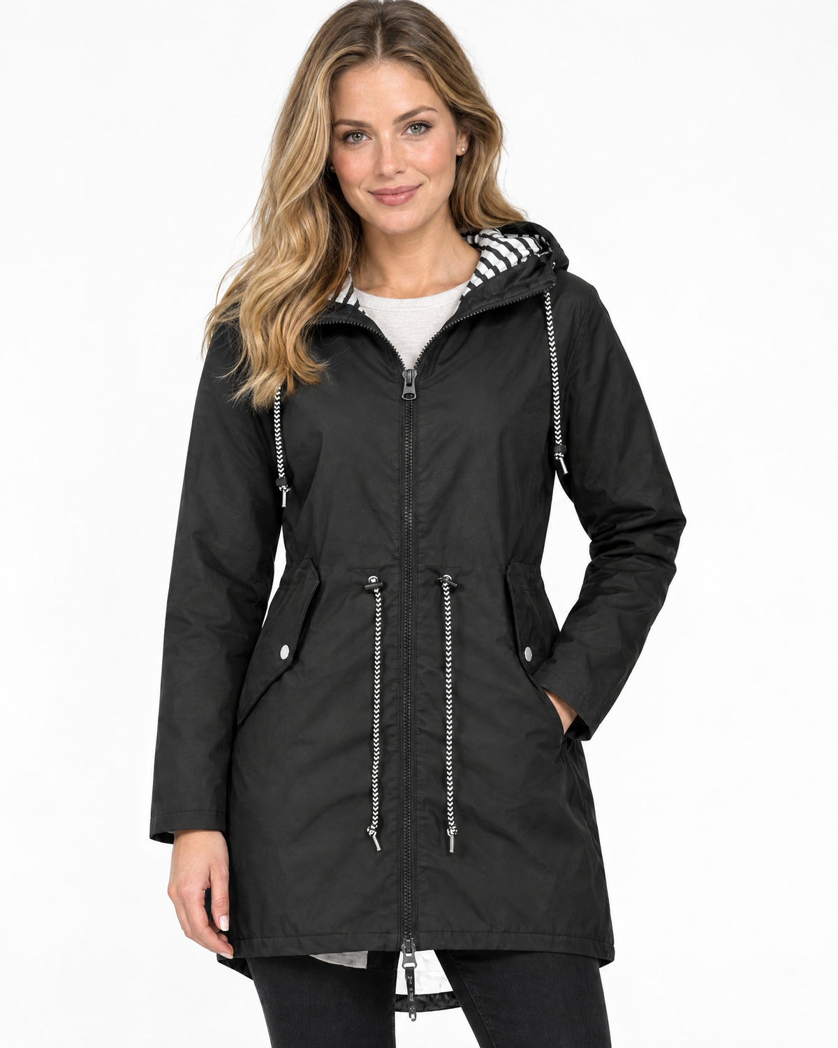Lightweight Hooded Rain Jacket