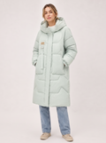 Quilted Puffer Coat with Detachable Hood