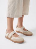 Mary Jane Trainers with Contrast Stripes