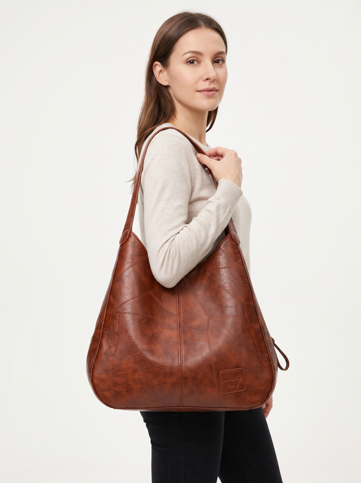 Vegan Leather Work Tote