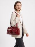 Compact Red Shoulder Bag