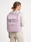 Insulated Quilted Lunch Backpack 17L in Lilac