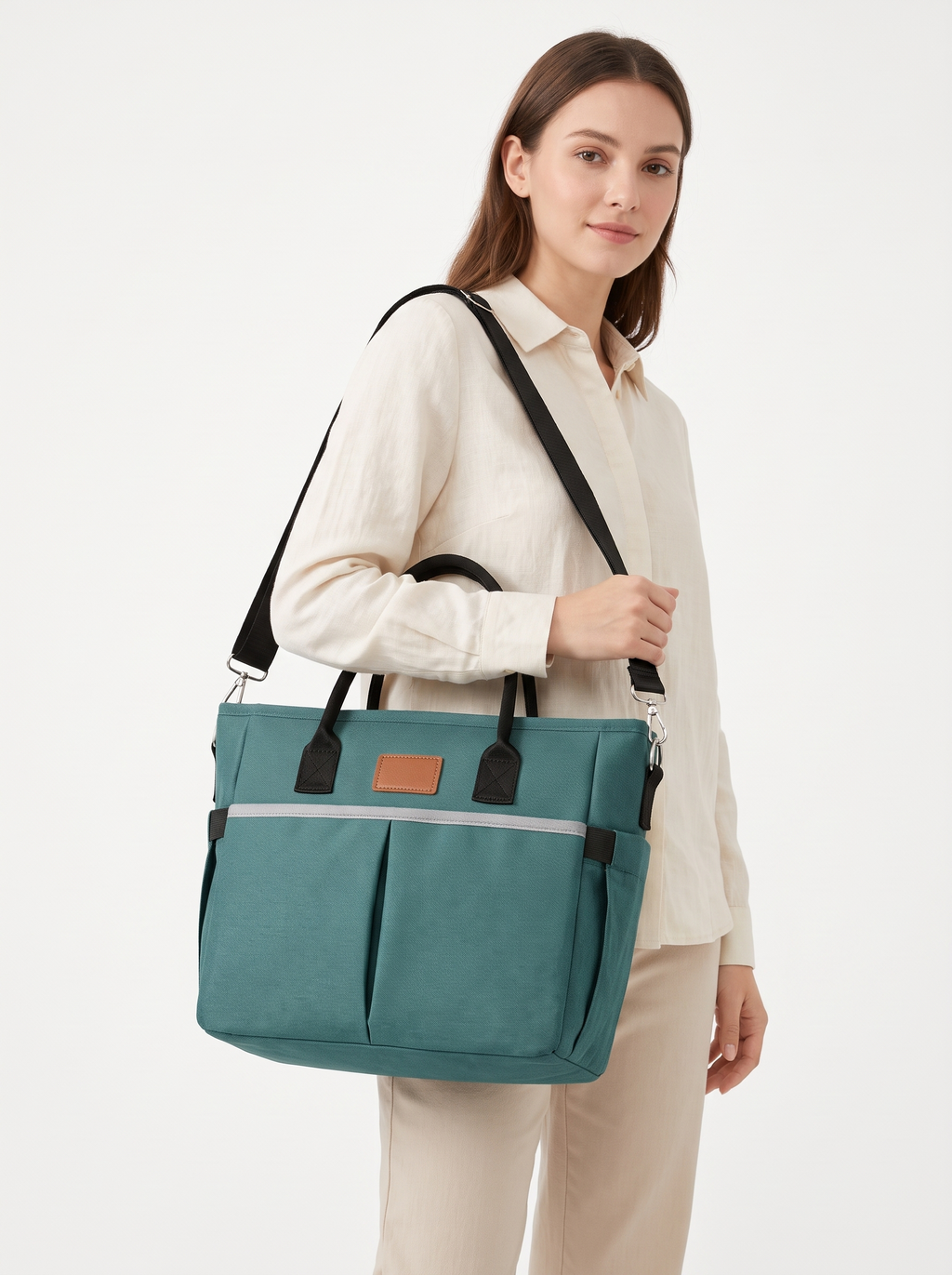 Insulated Lunch Tote in Teal