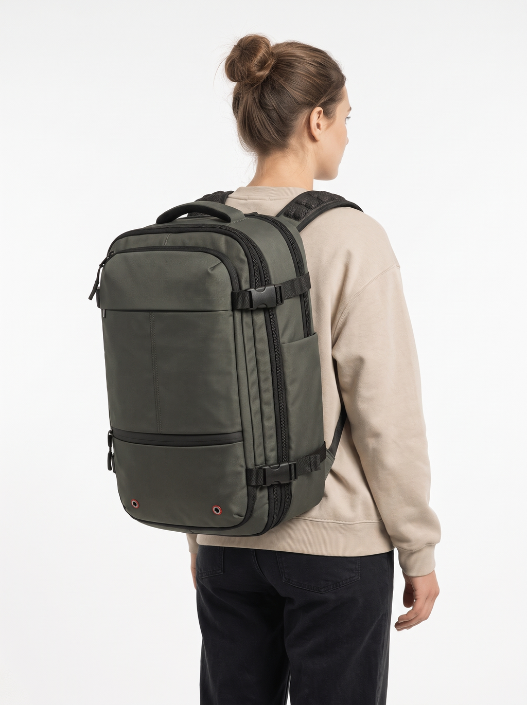 Compression Travel Backpack 60L in Grey