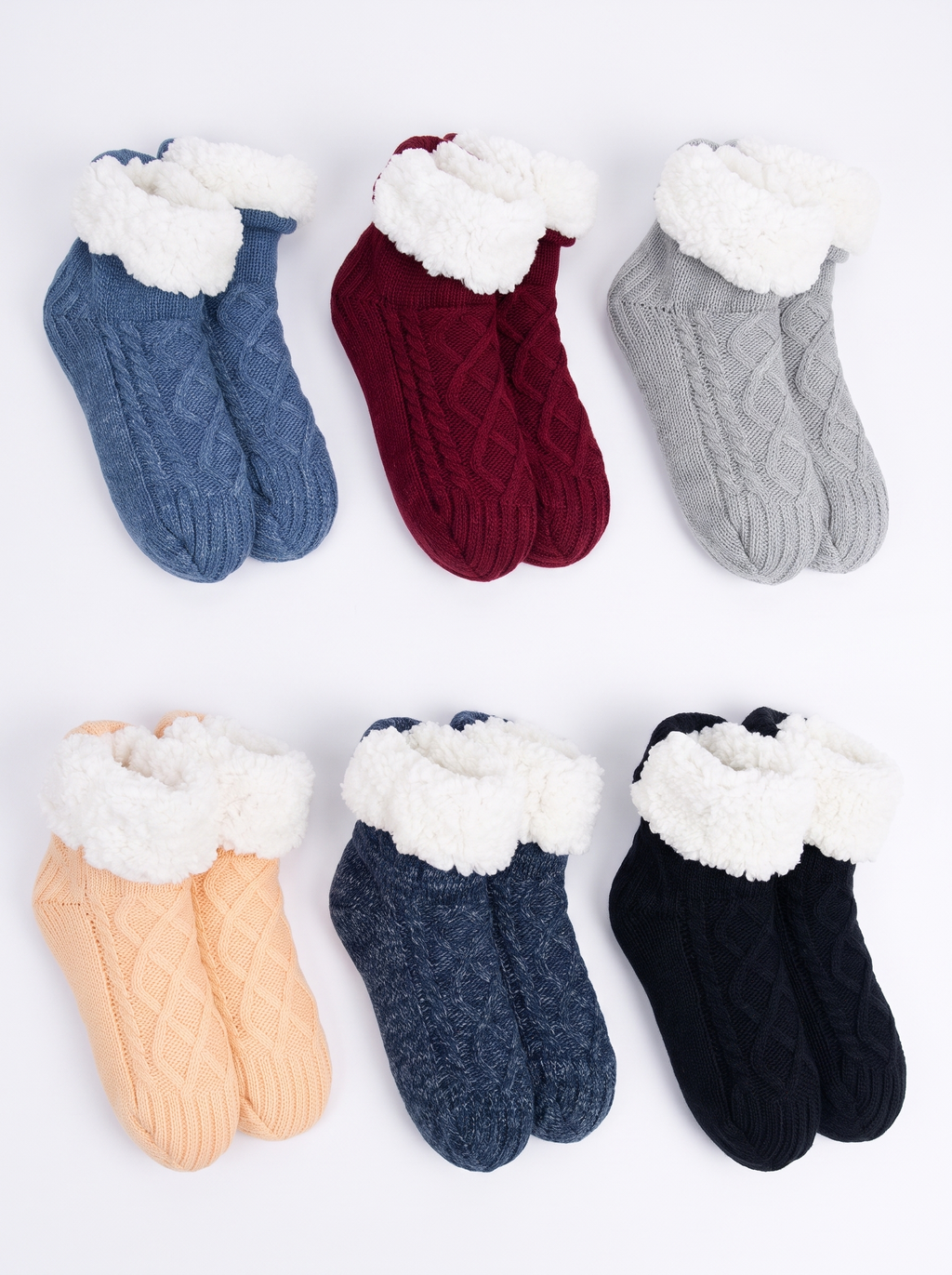 Thermal slipper socks in six colours