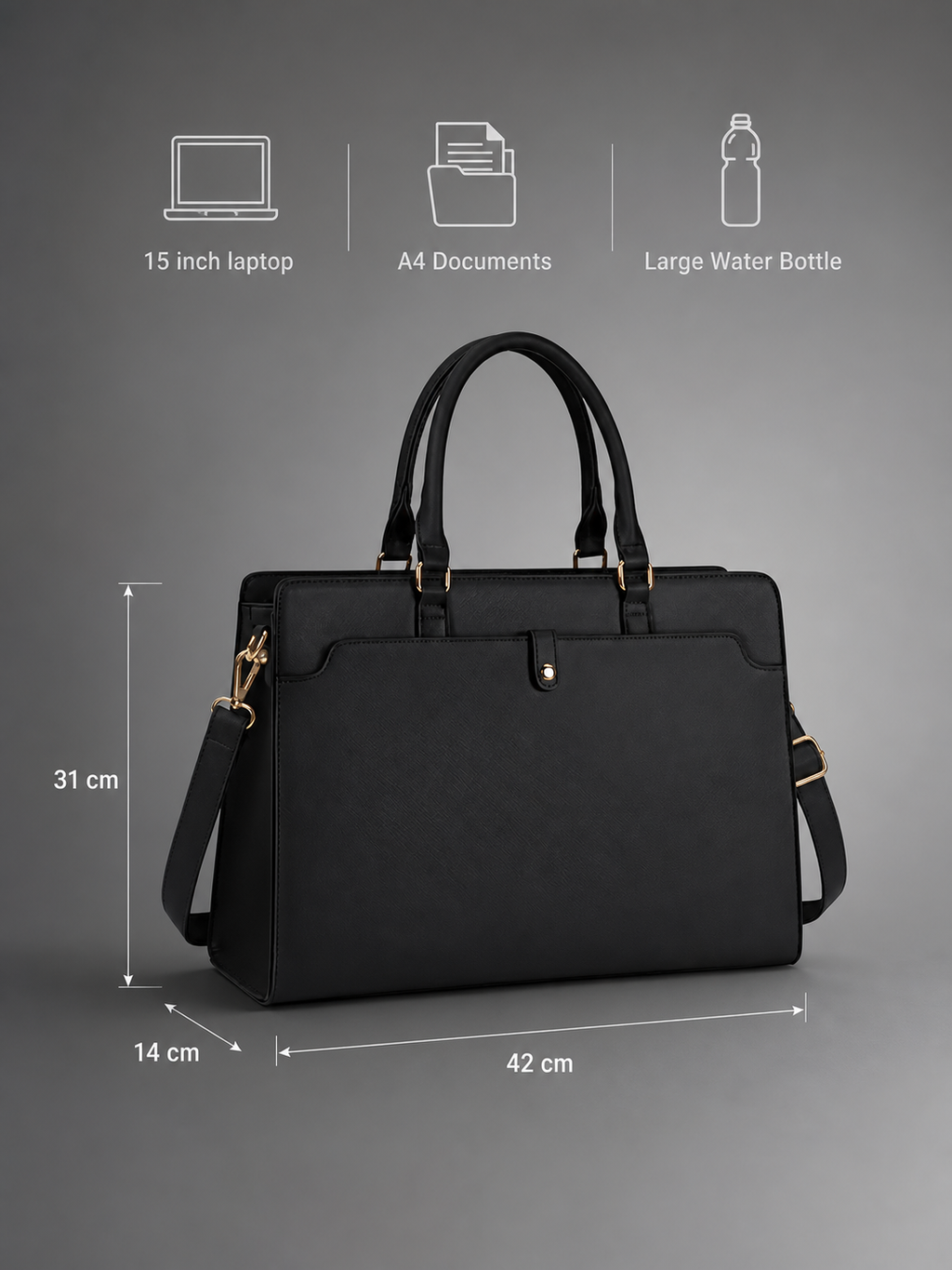 Structured Business Laptop Bag