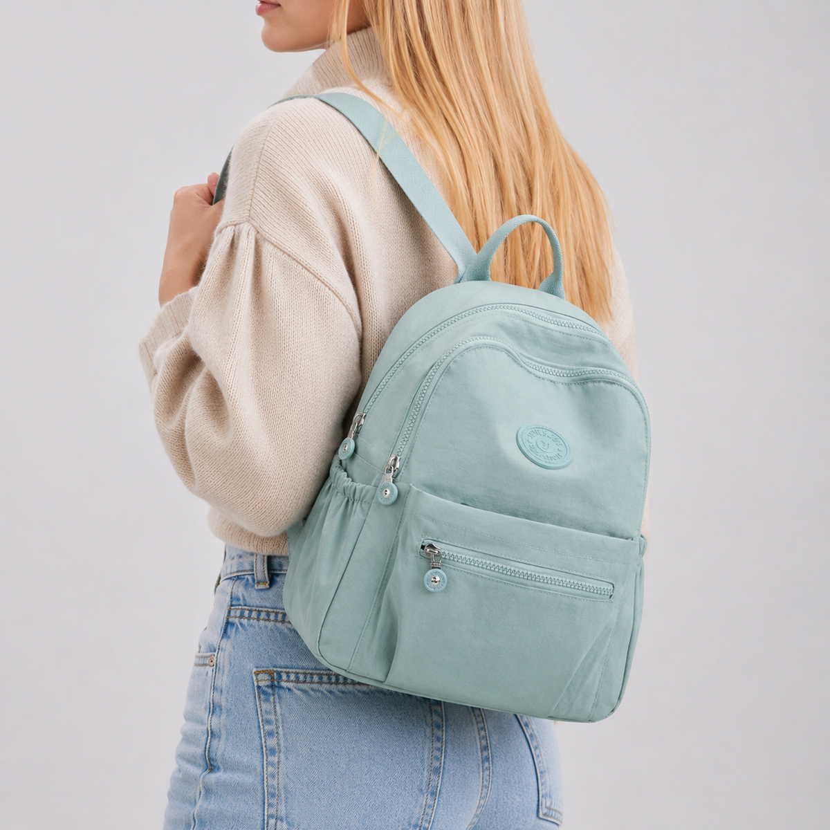 Lightweight Zip Pocket Backpack