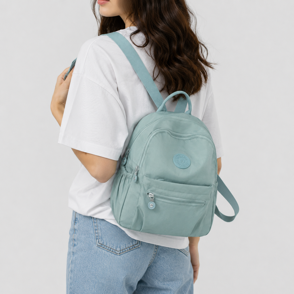 Lightweight Zip Pocket Backpack