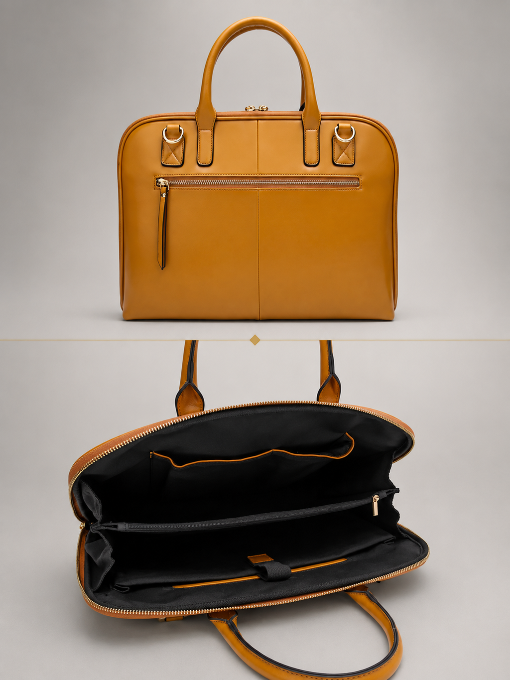 Leather Laptop Briefcase