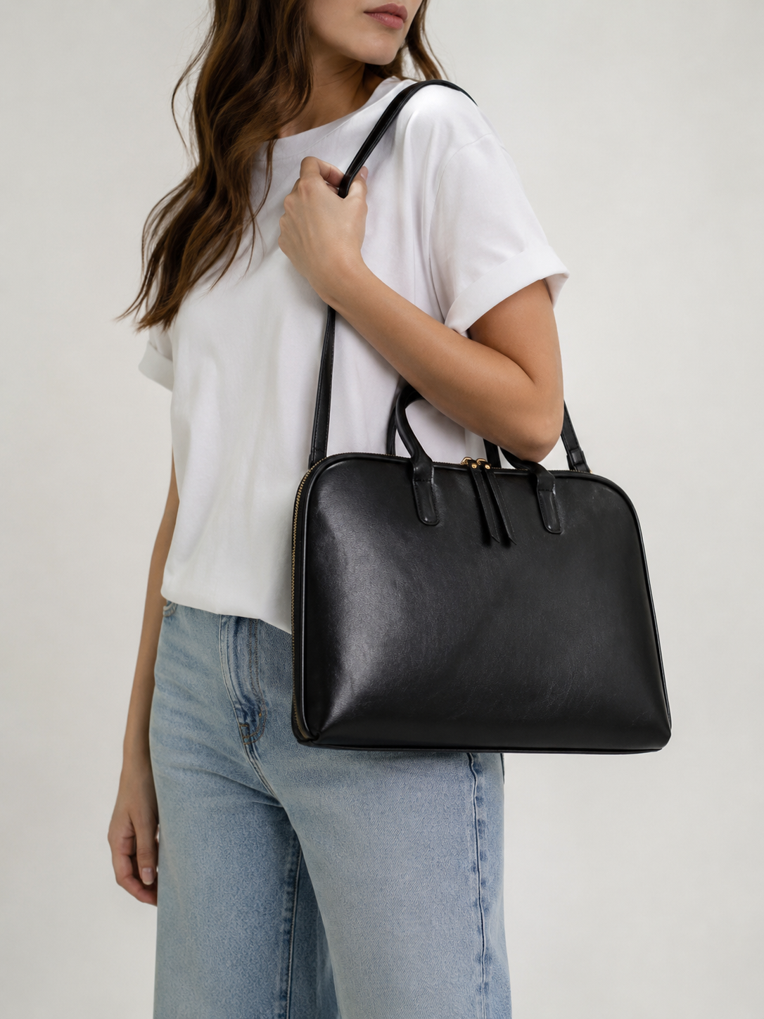 Leather Laptop Briefcase