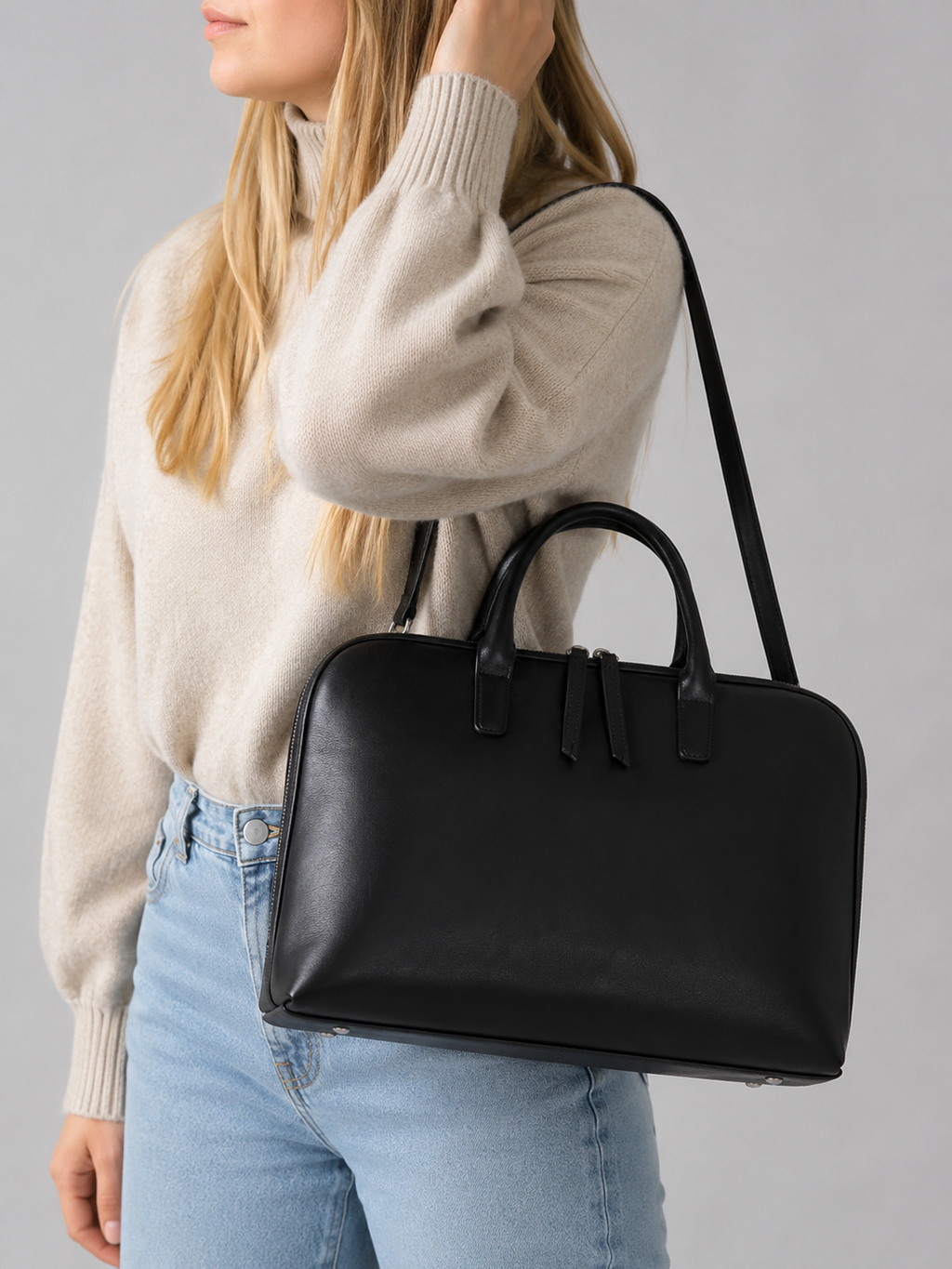 Leather Laptop Briefcase