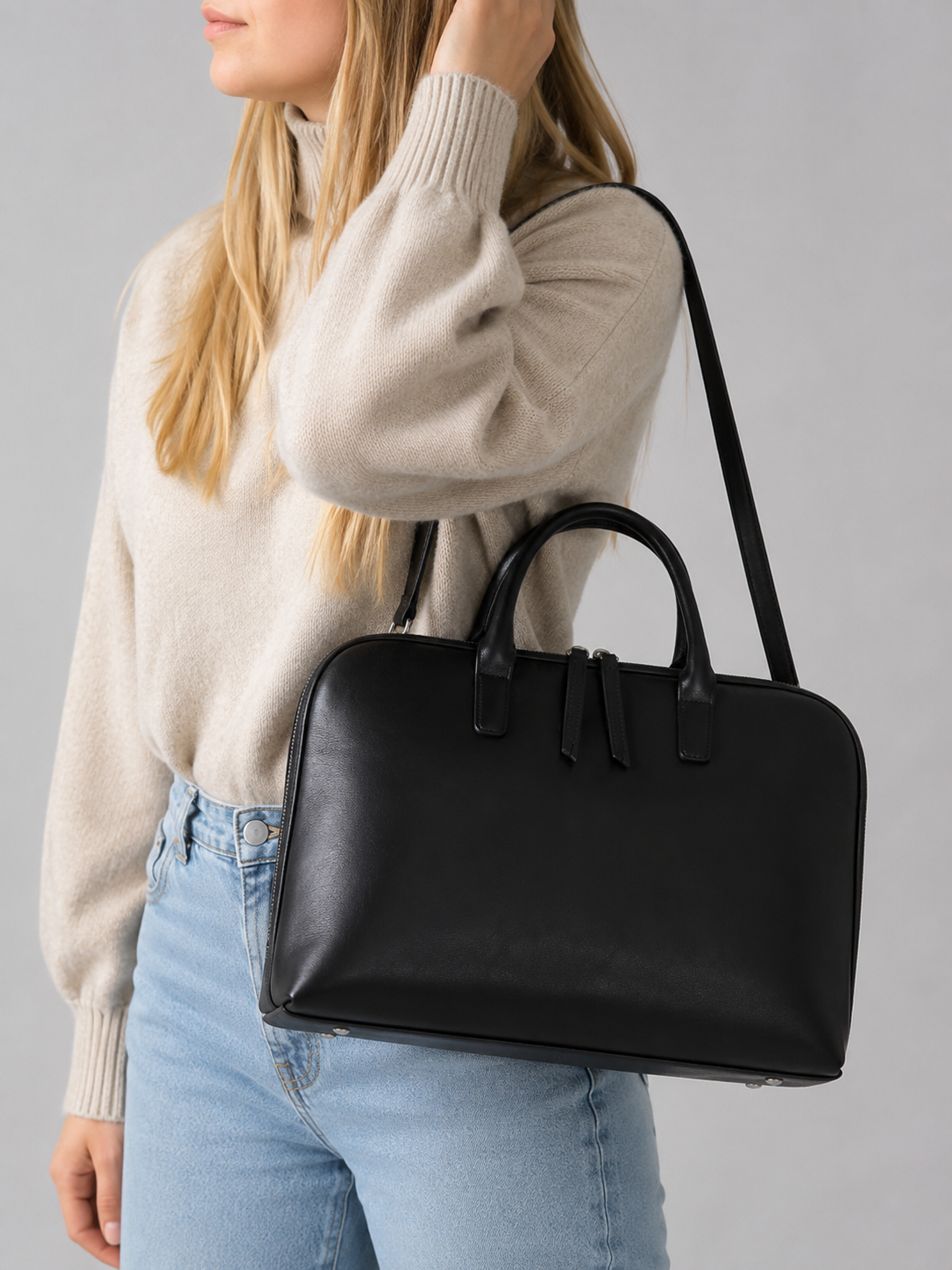 Leather Laptop Briefcase