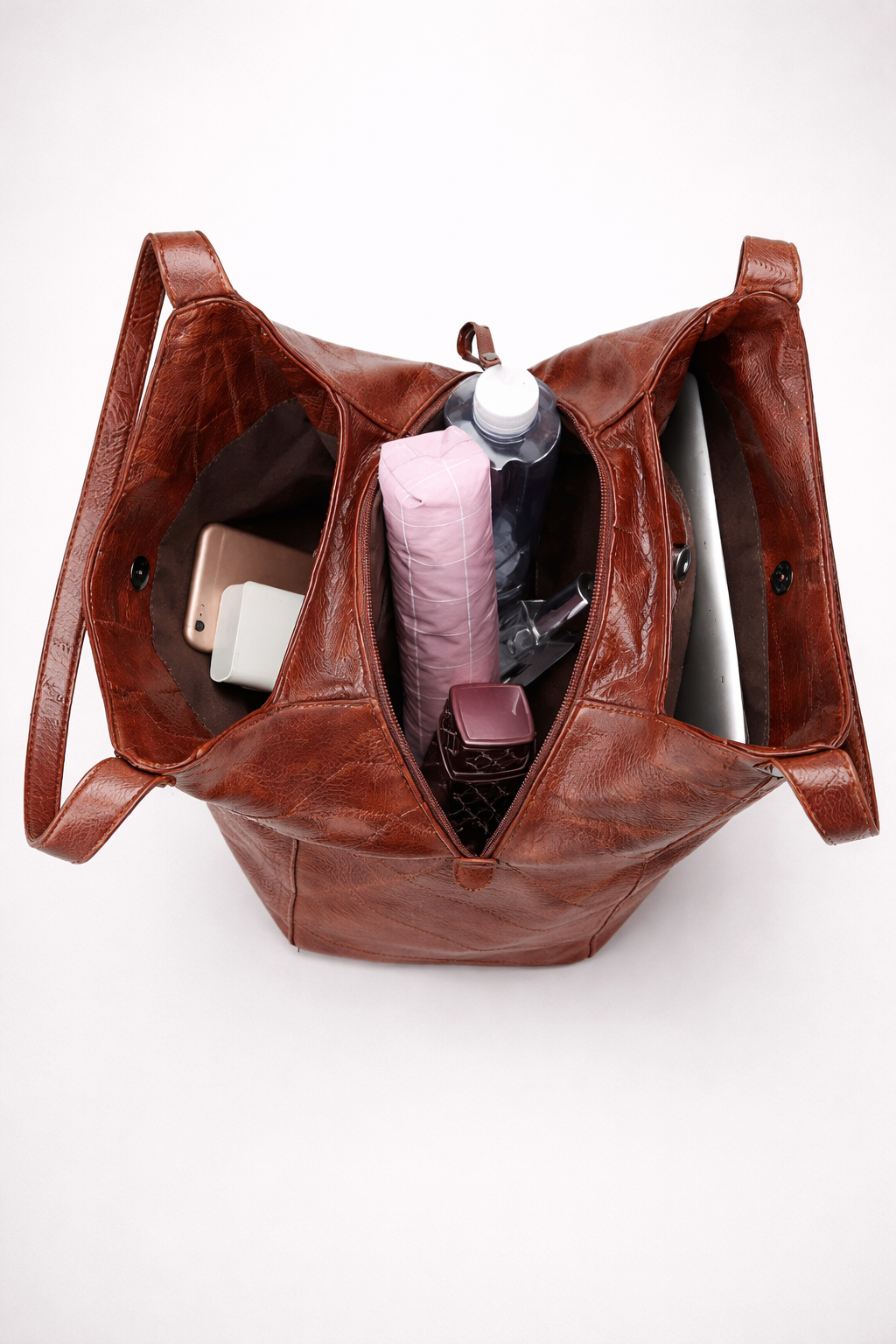 Vegan Leather Work Tote