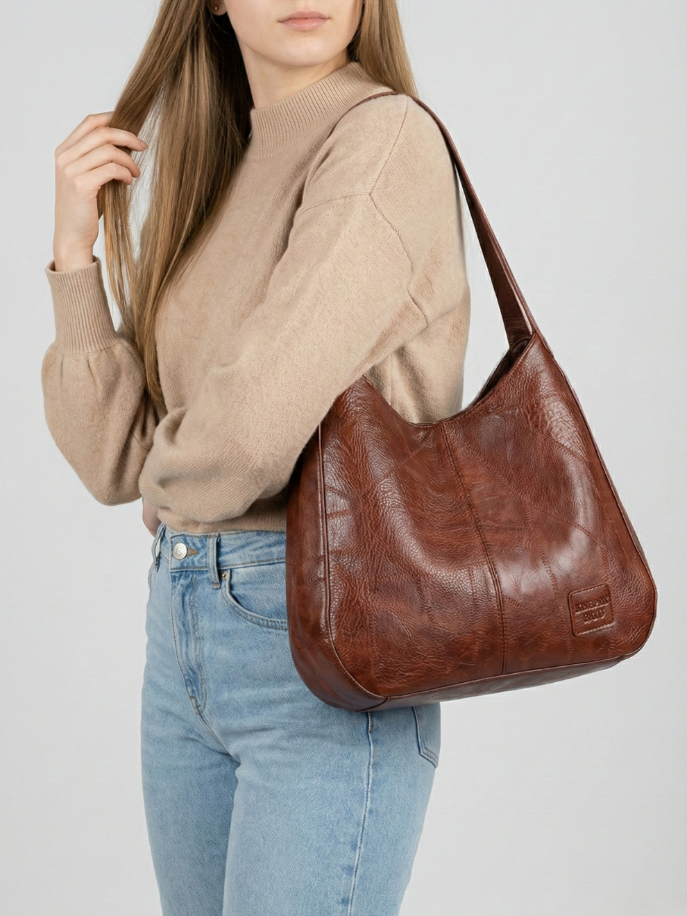 Vegan Leather Work Tote