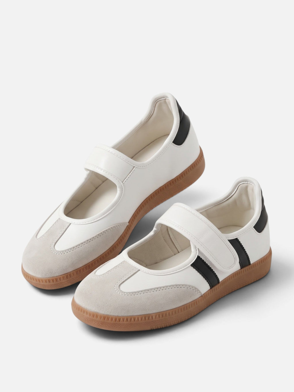 Mary Jane Trainers with Contrast Stripes