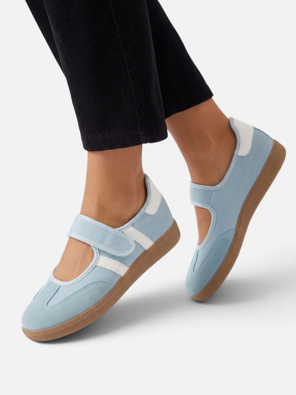 Mary Jane Trainers with Contrast Stripes