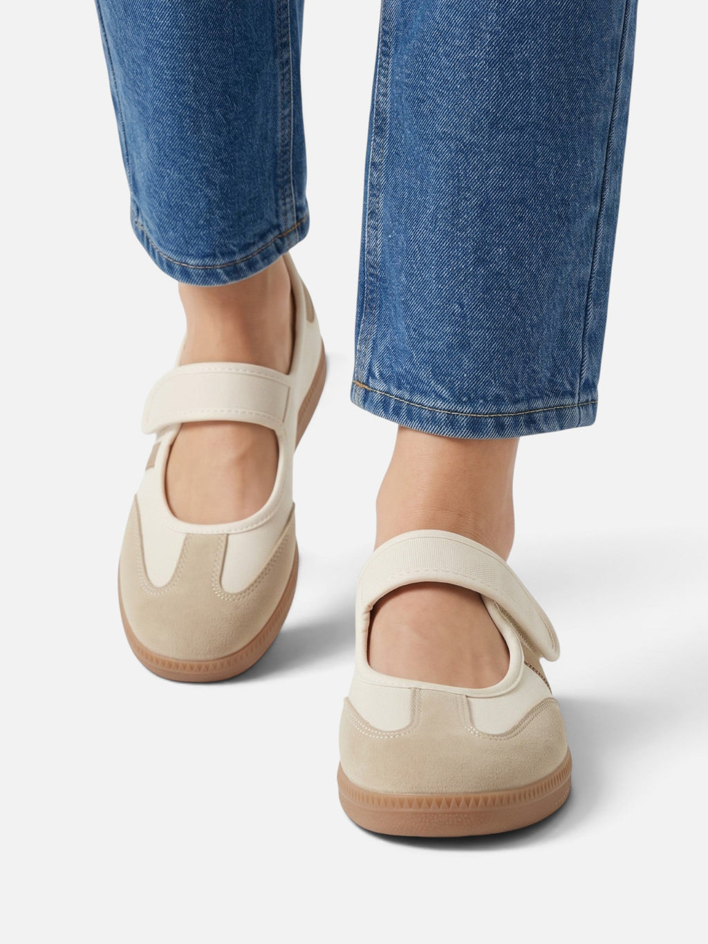 Mary Jane Trainers with Contrast Stripes