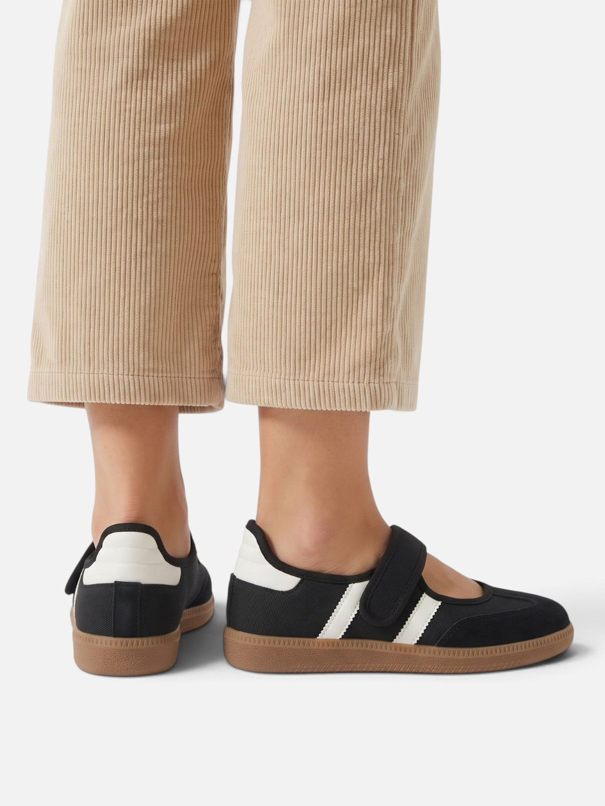 Mary Jane Trainers with Contrast Stripes